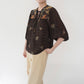 70s Printed Blouse