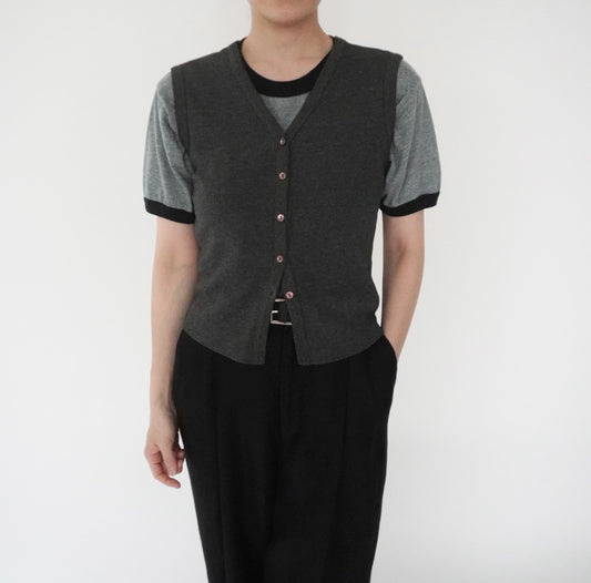 90s C.Gray Ribbed Top