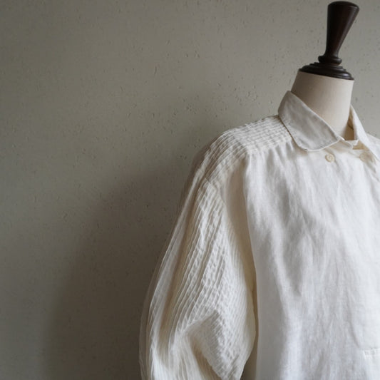 90s Pleated Pullover Shirt