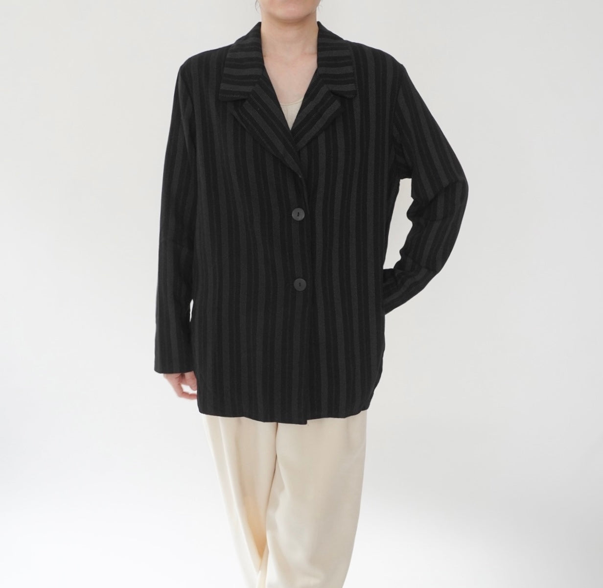 90s Striped Shirt,Jacket