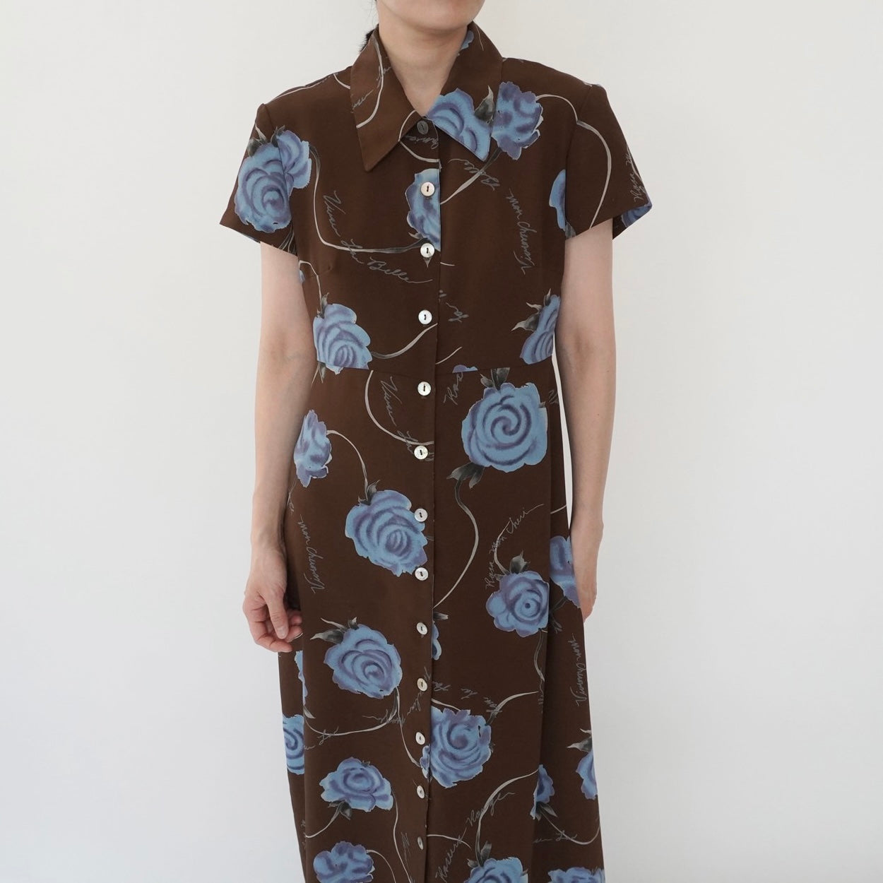 90s Printed Maxi Dress Made in USA