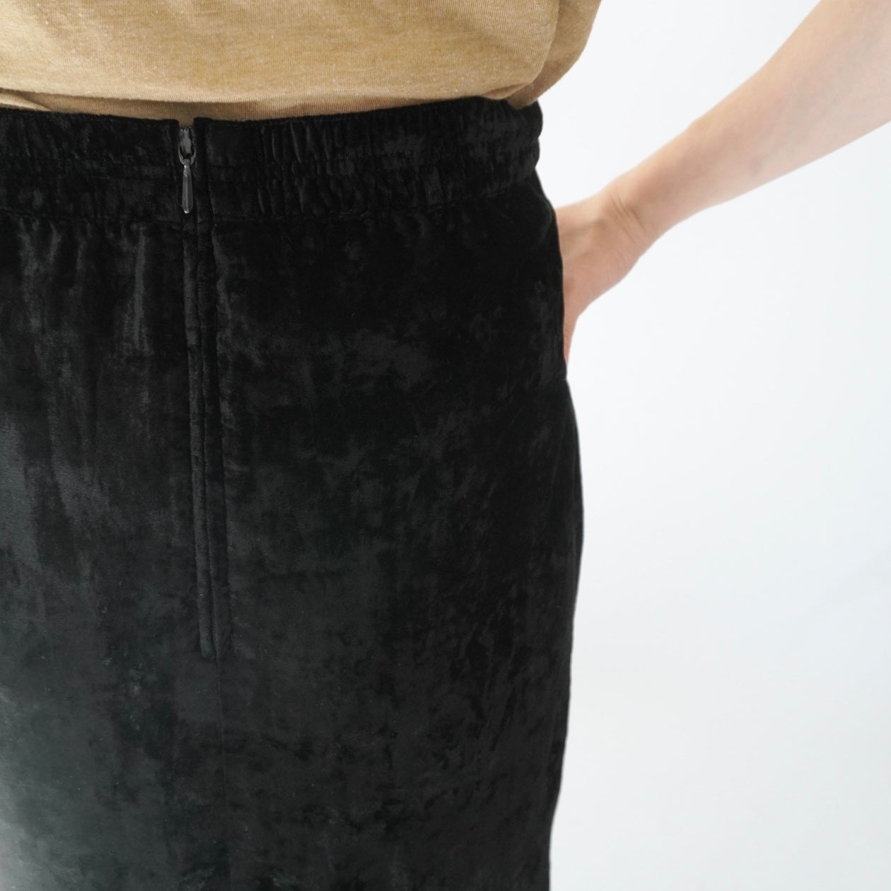 80s  Velour Maxi Skirt