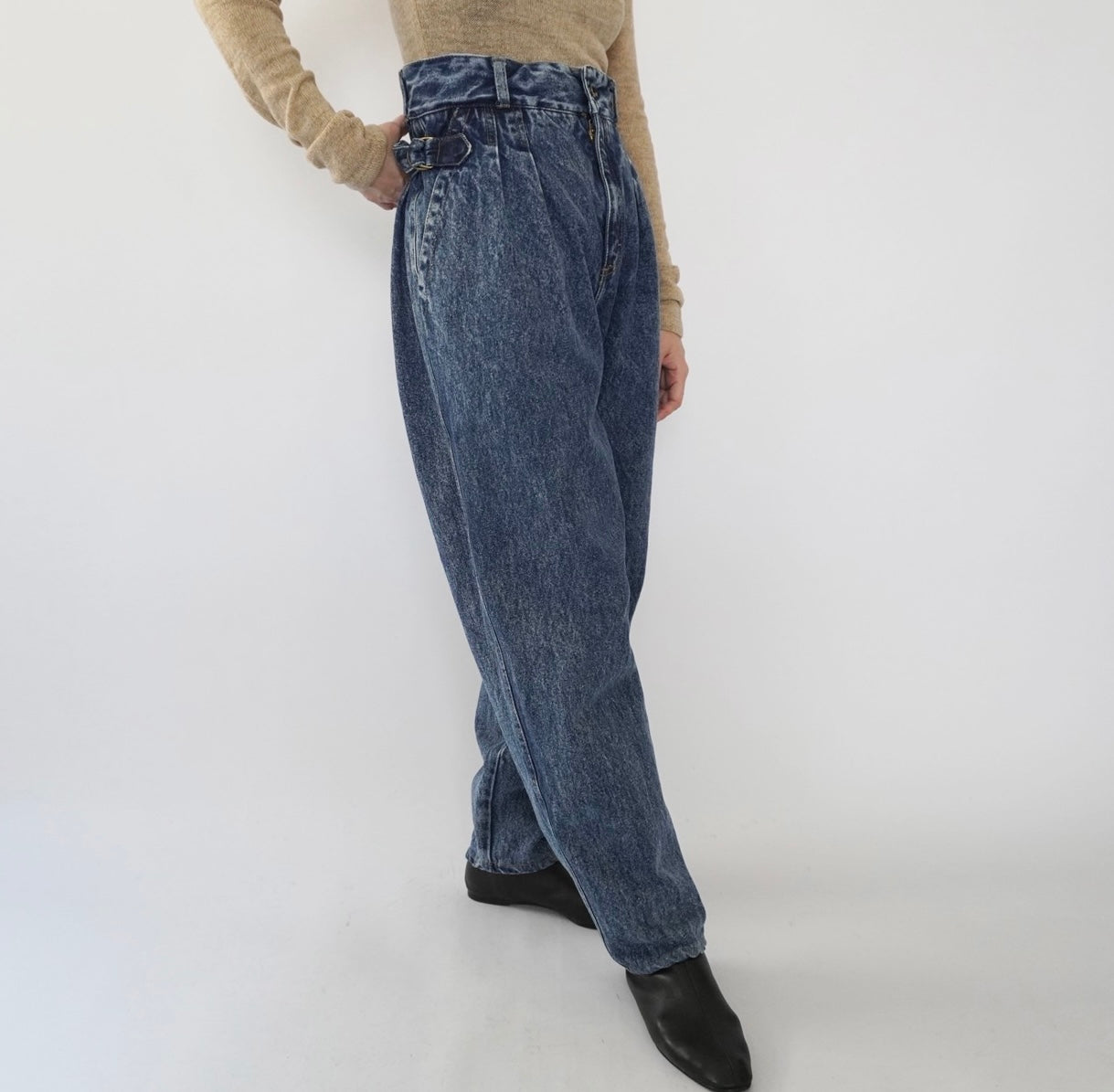90s High Waisted Denim Pants