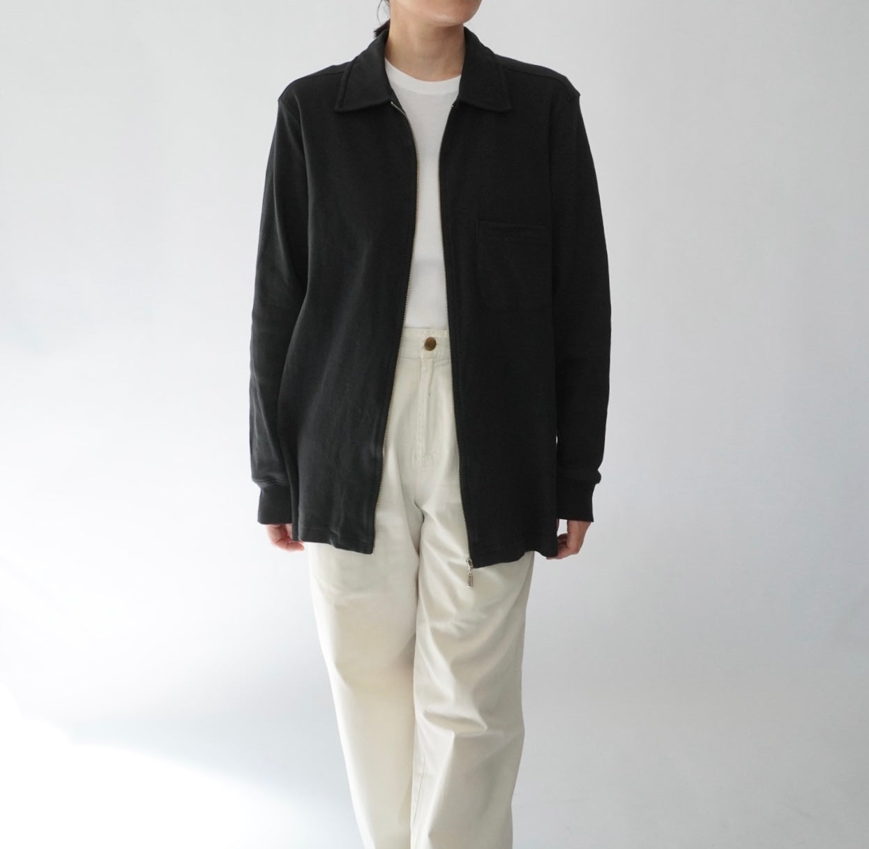 90s Zip Sweater Shirt