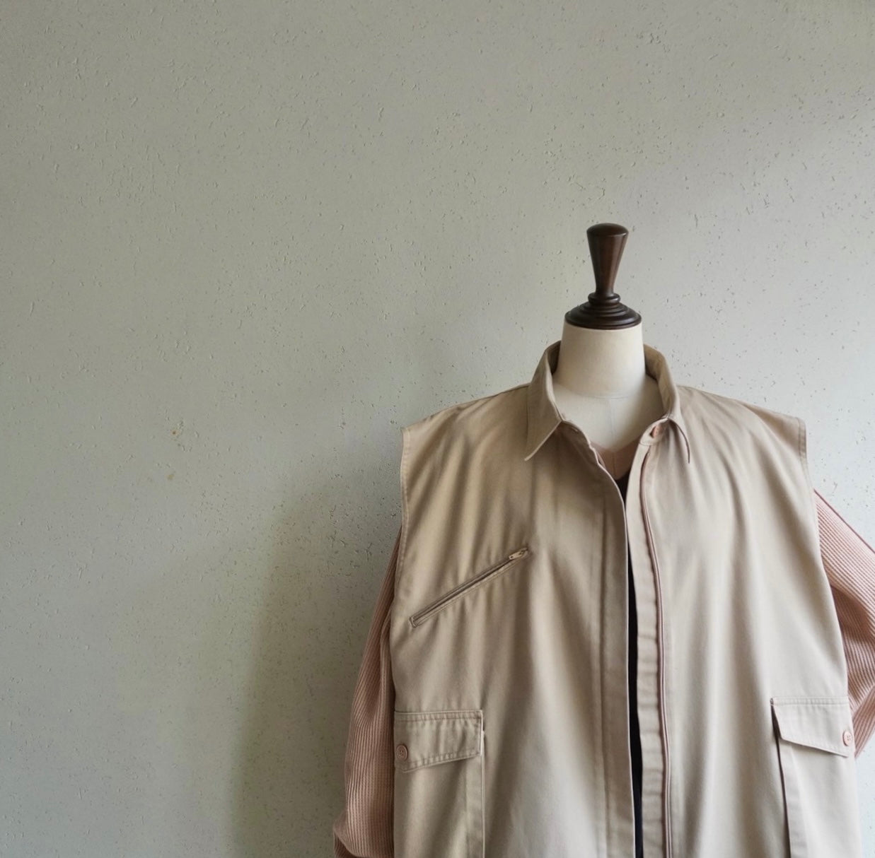 90s Zip Boxy Vest