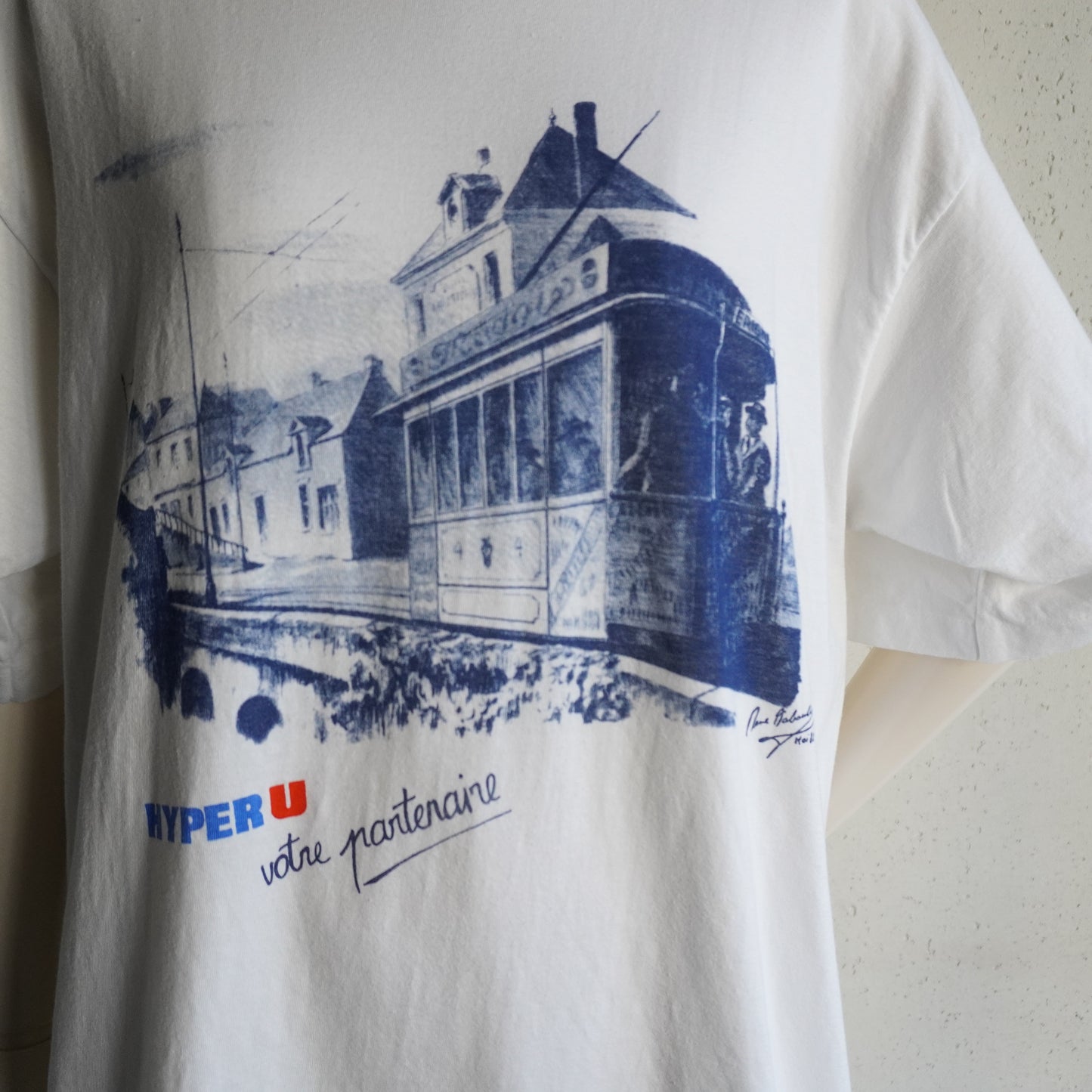 80s Printed T-shirt Made in France