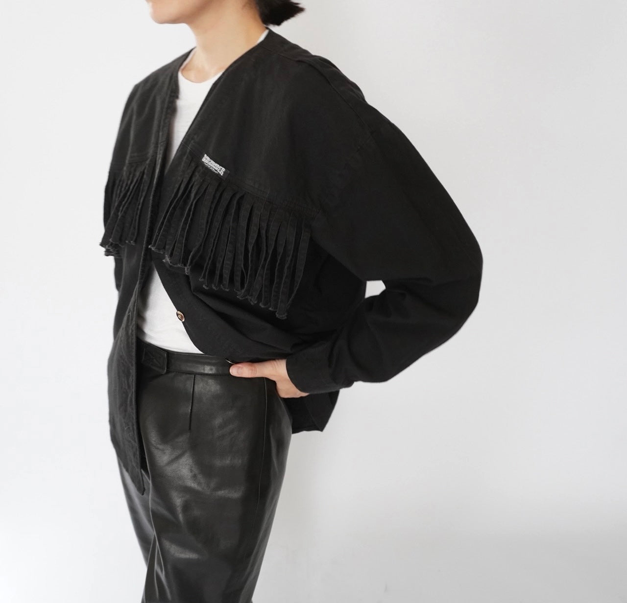 90s Fringe Design Blouse