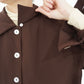 90s Brown Silk Shirt