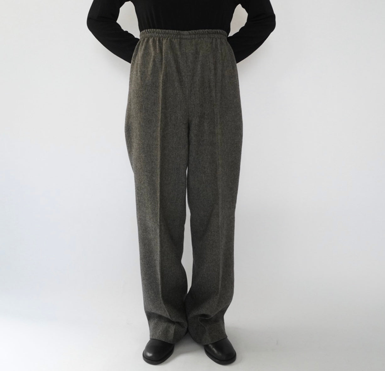 80s Wool High Waist Pants Made in USA