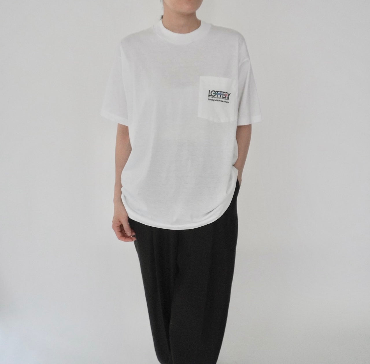 90s "Lottery"Printed T-shirt Made in USA