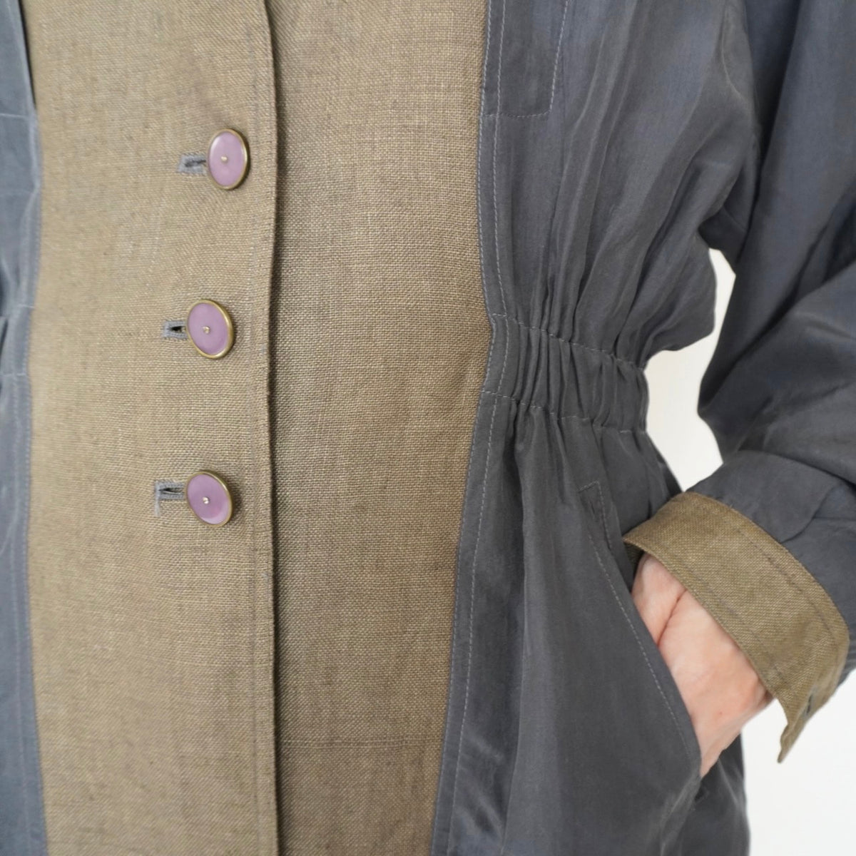 90s EURO Silk Linen Jacket