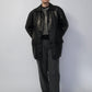 90s Black Leather Jacket Made in Italy