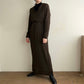 90s Brown Rayon Two-Piece Made in USA