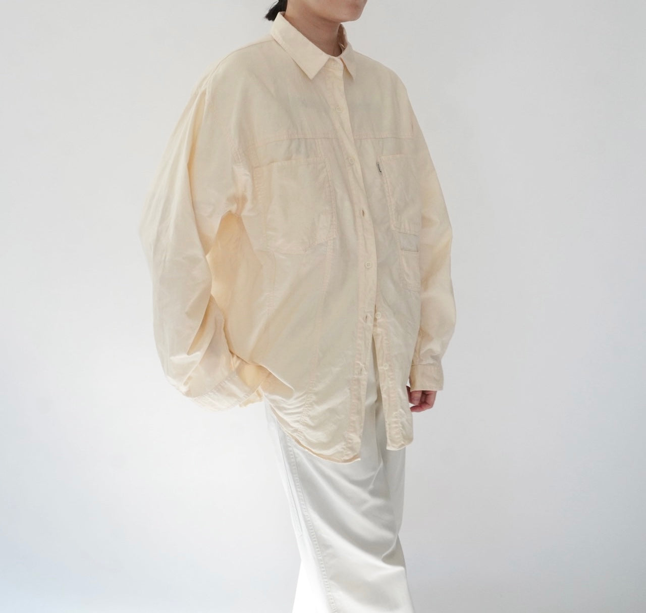 90s Ivory Cotton Shirt