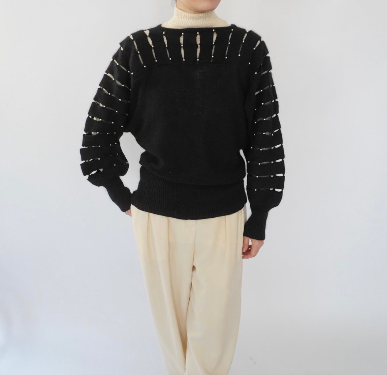 80s Design Knit Top