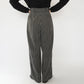 80s Black White Striped  Pants Made in Italy