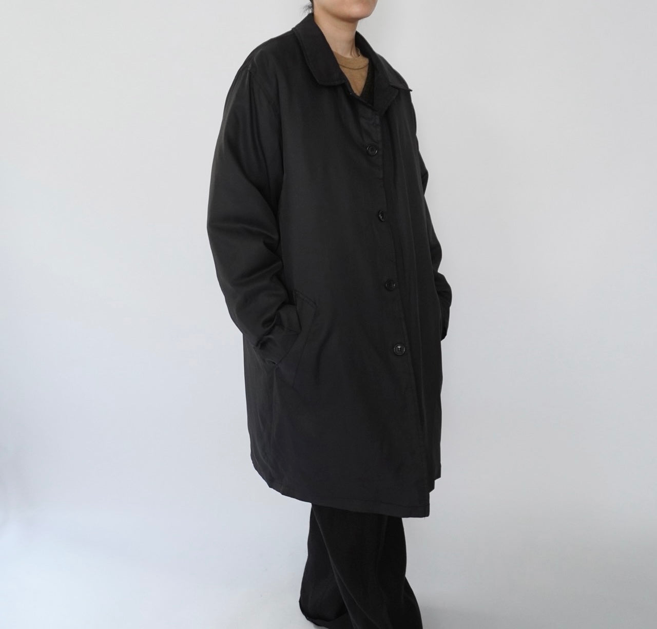 90s Black Light Coat