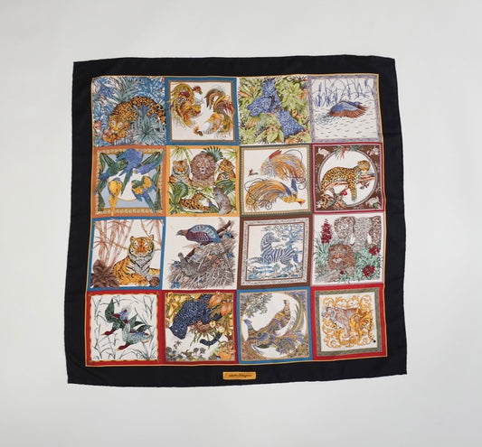 "Salvatore Ferragamo"Silk Scarf Made in Italy