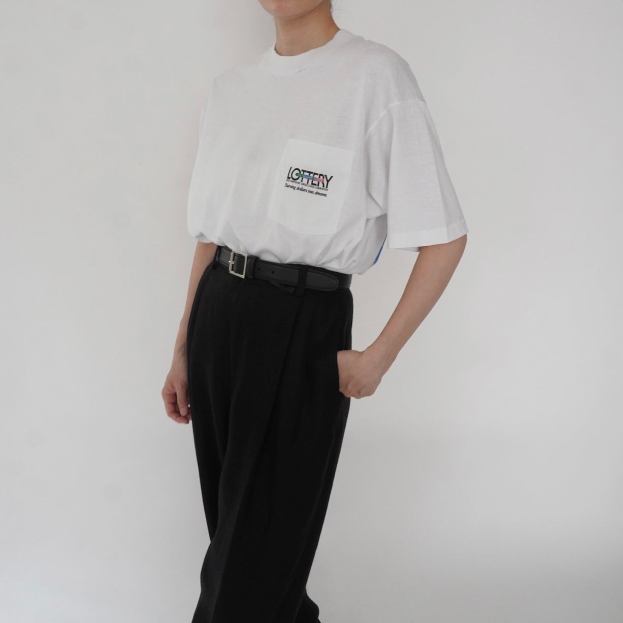 90s "Lottery"Printed T-shirt Made in USA