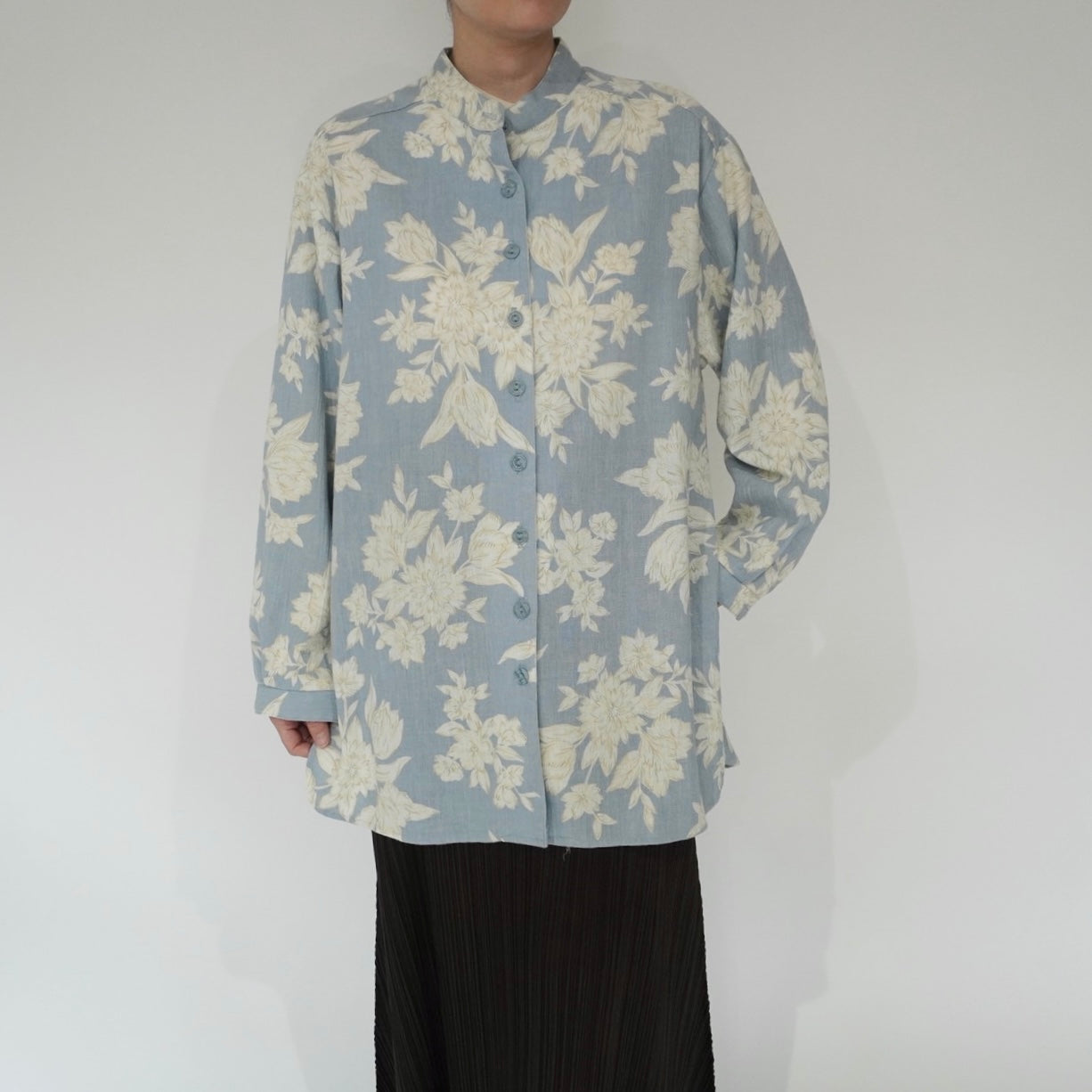 90s Flower Pattern Shirt Made in USA