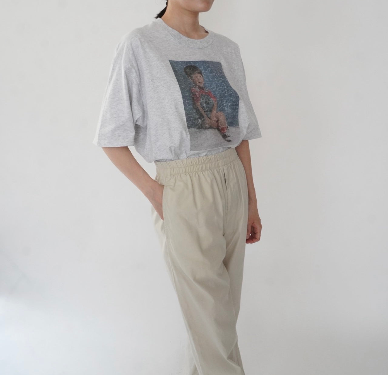 90s Photo Printed T-shirt Made in USA