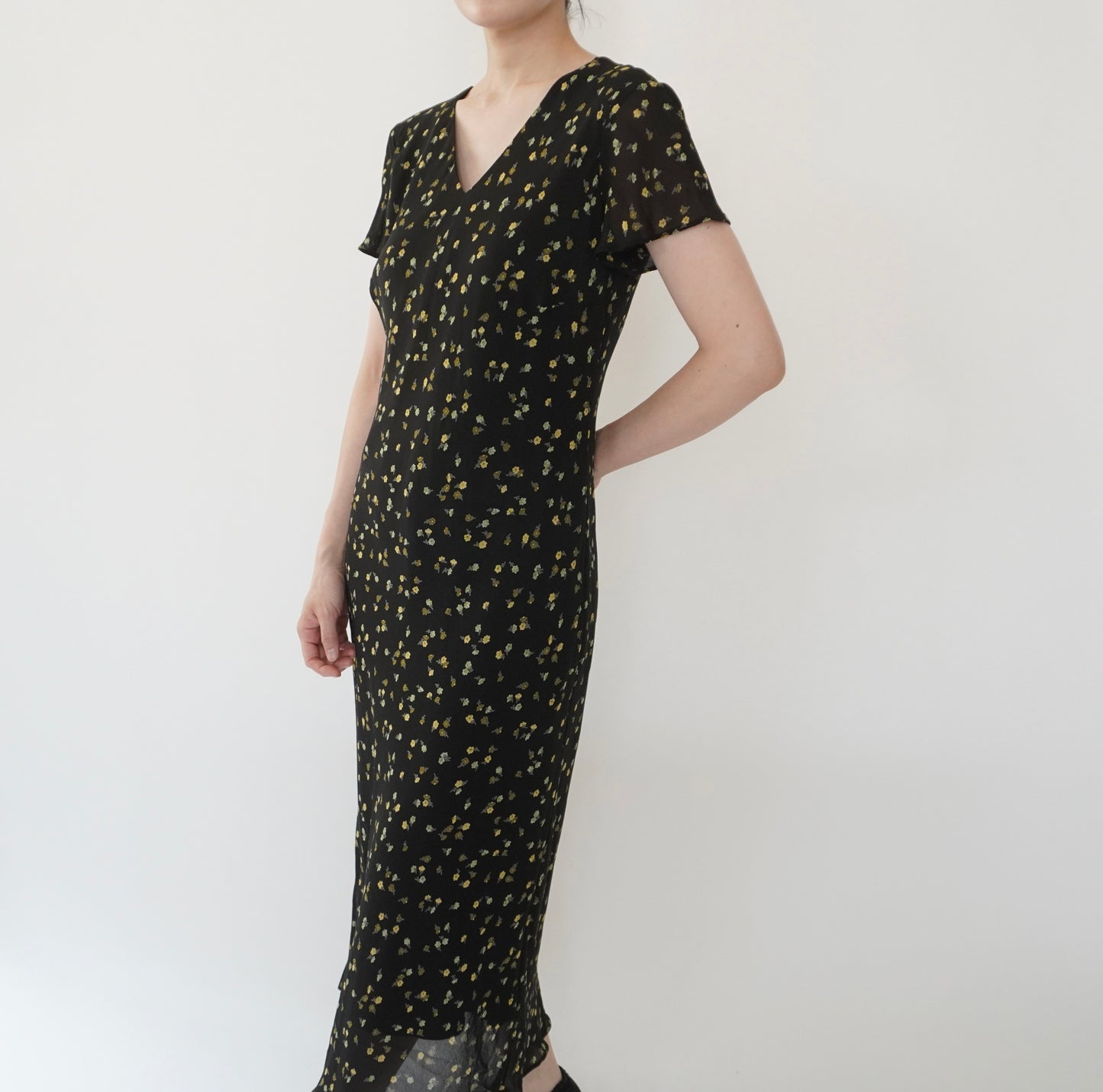 90s EURO Printed Dress