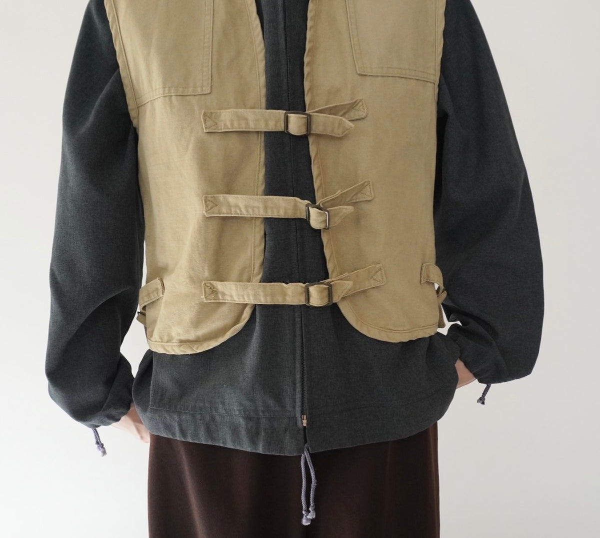70s Belt Design Vest Made in USA