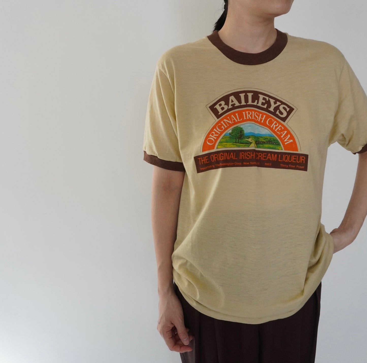 80s"BAILEYS" Printed T-shirt Made in USA
