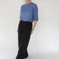 80s Blue Design Top
