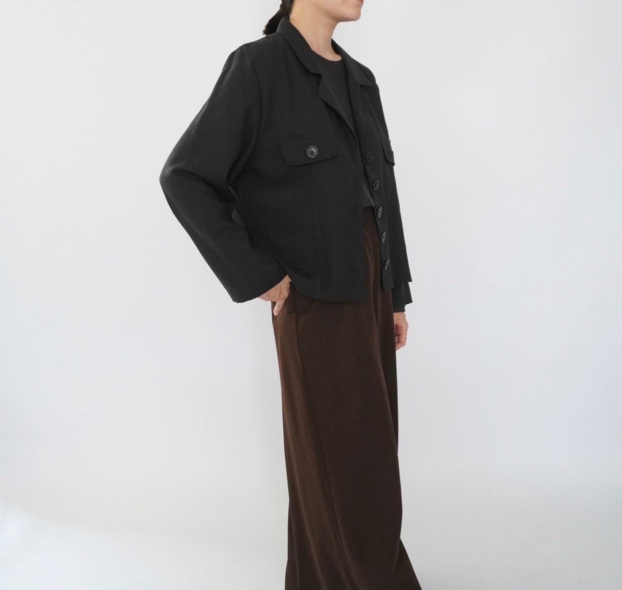 90s Black Jacket,Shirt