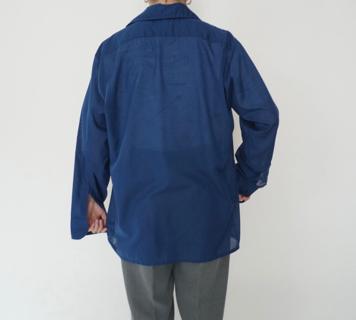 70s "Arrow" Blue Shirt