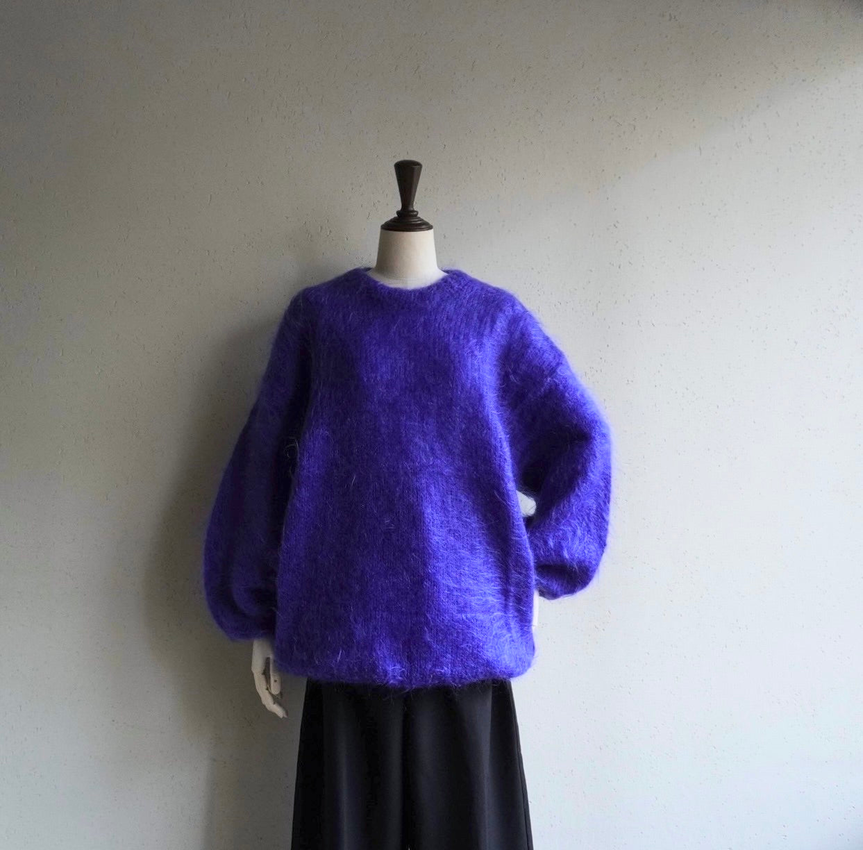 80s Blue Mohair Knit