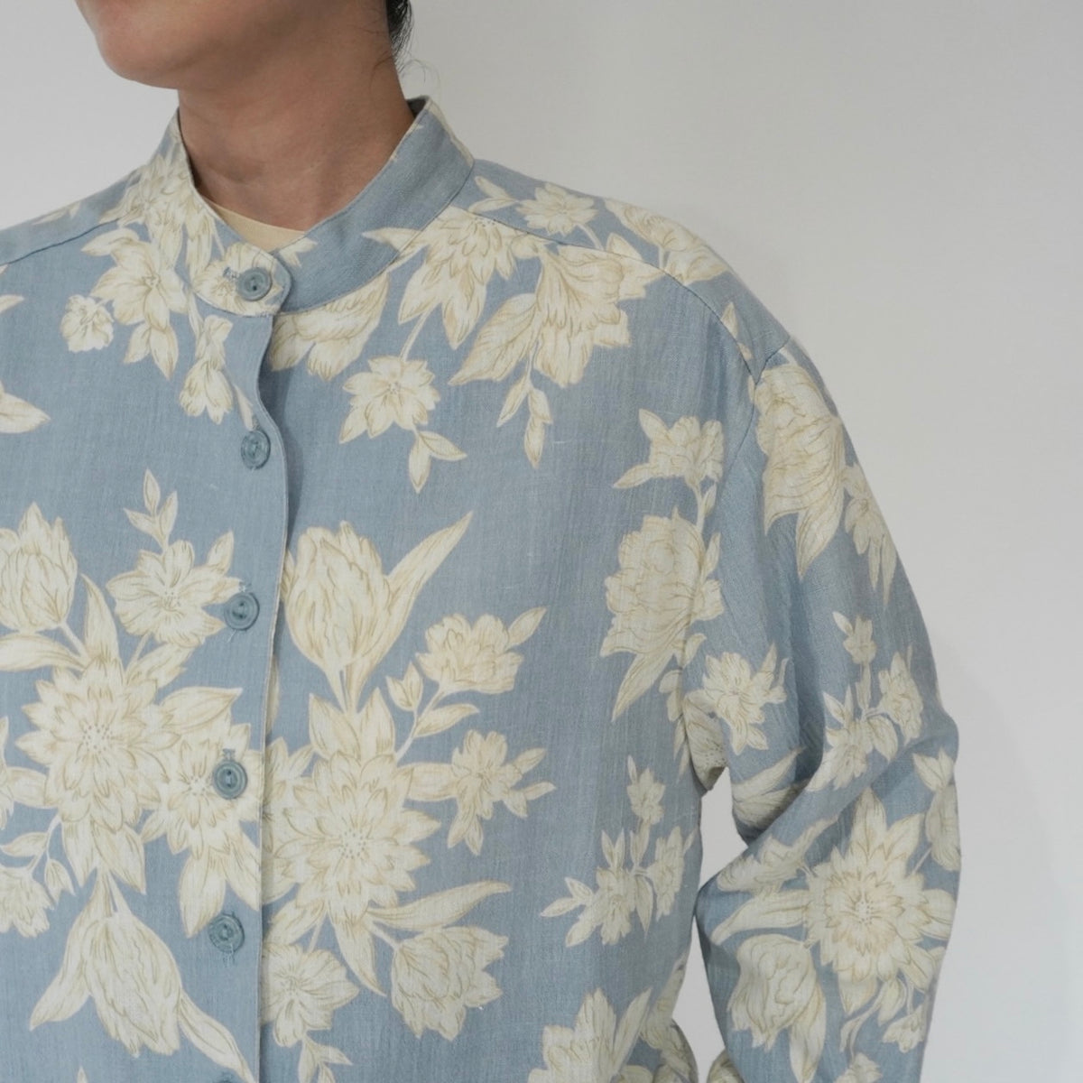 90s Flower Pattern Shirt Made in USA