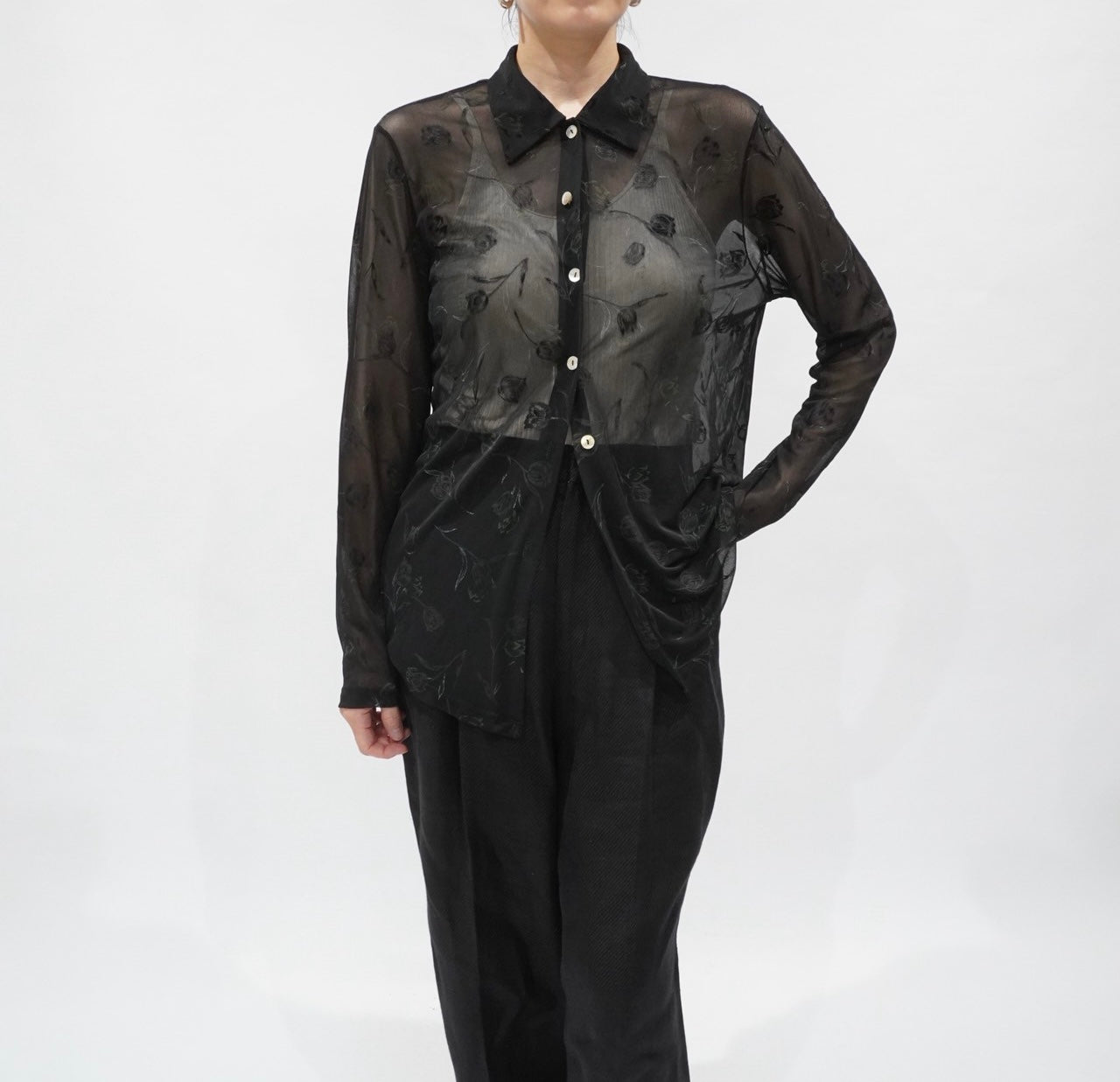 90s Sheer Design Shirt