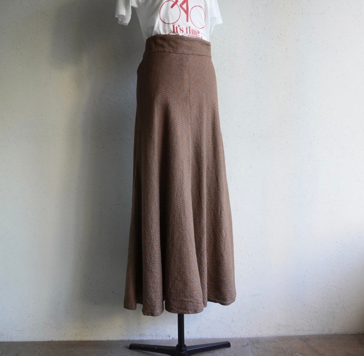 60s High Waist Maxi Skirt