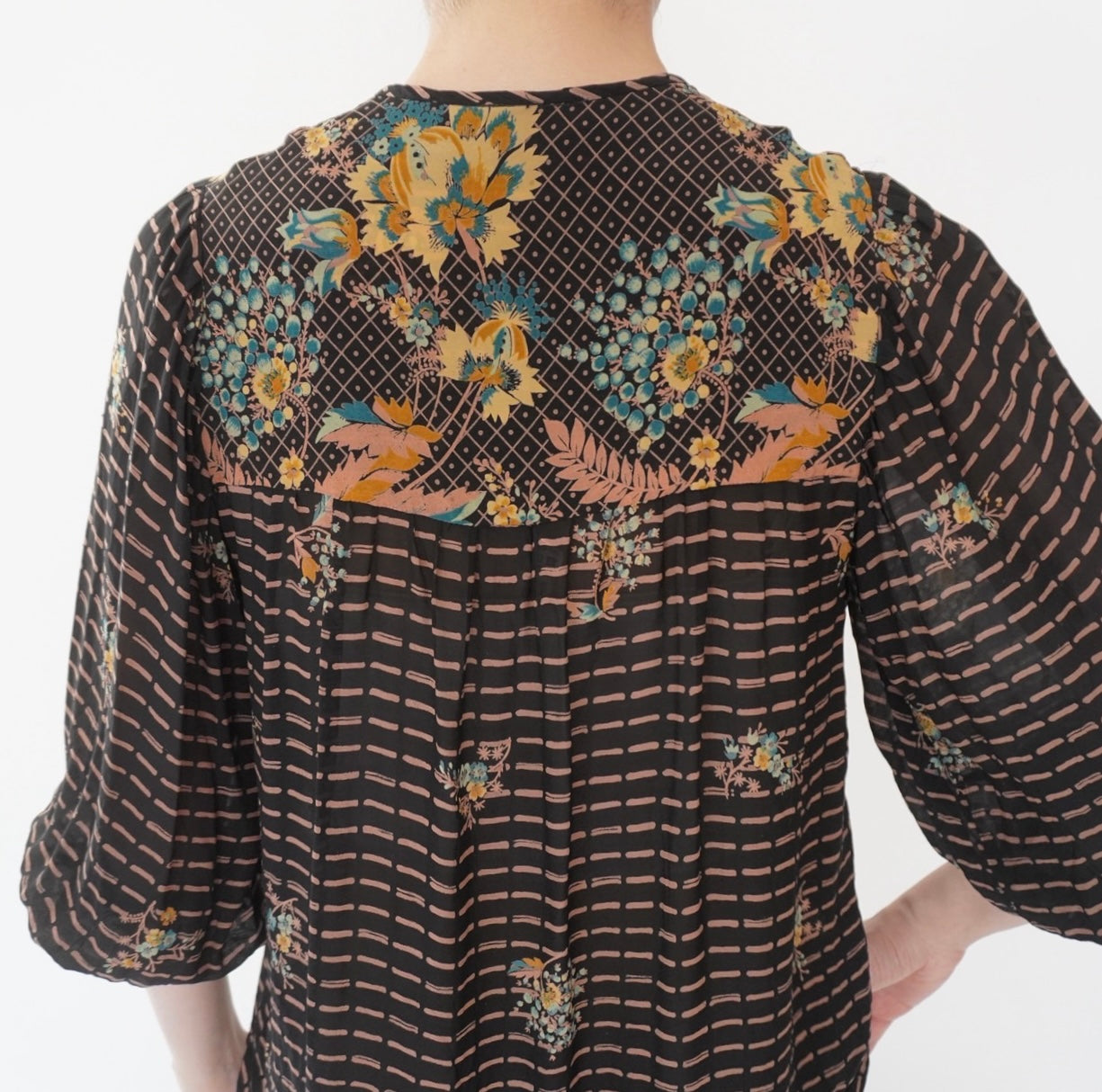 70s Printed Blouse