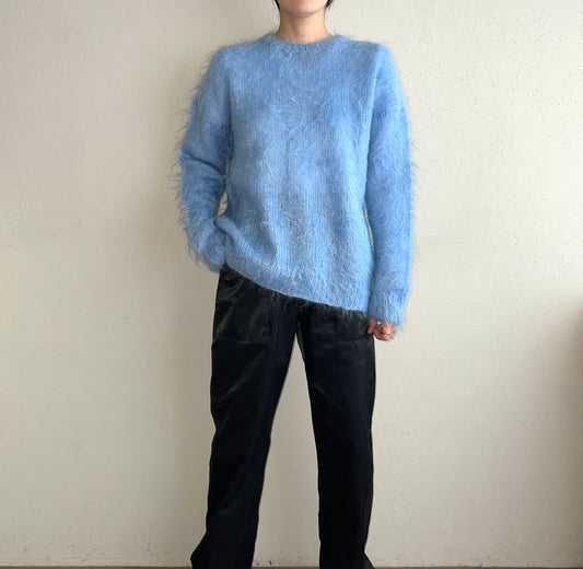80s Light Blue Knit
