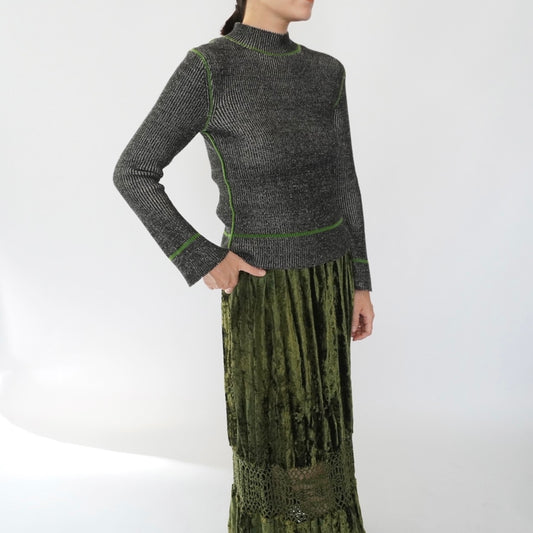 90s Design Ribbed Top