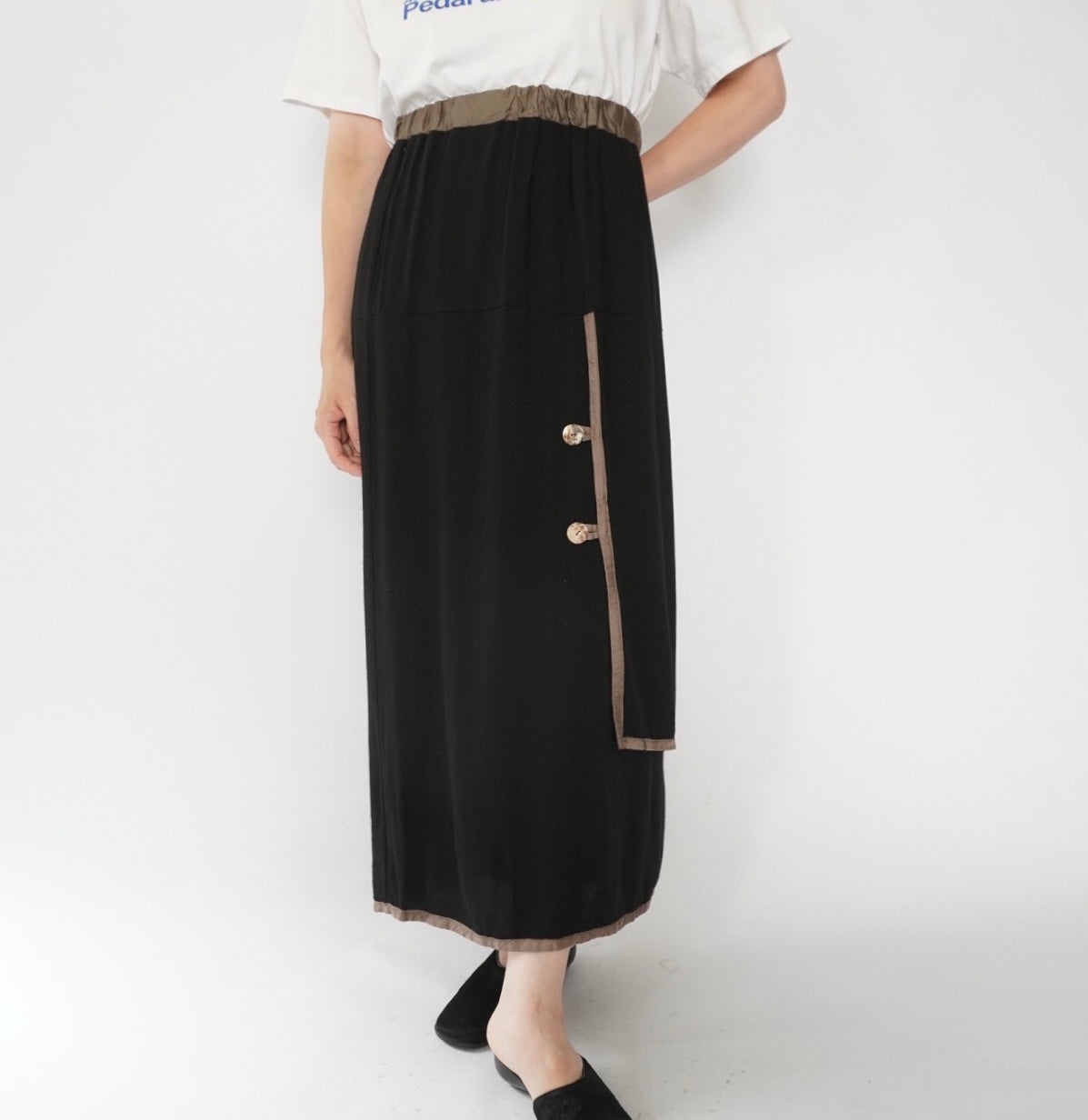 80s Rayon Design Skirt