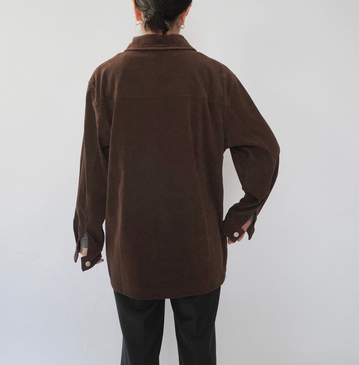 90s Zip Shirt Jacket