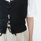 90s Lace Up Design Camisole Top