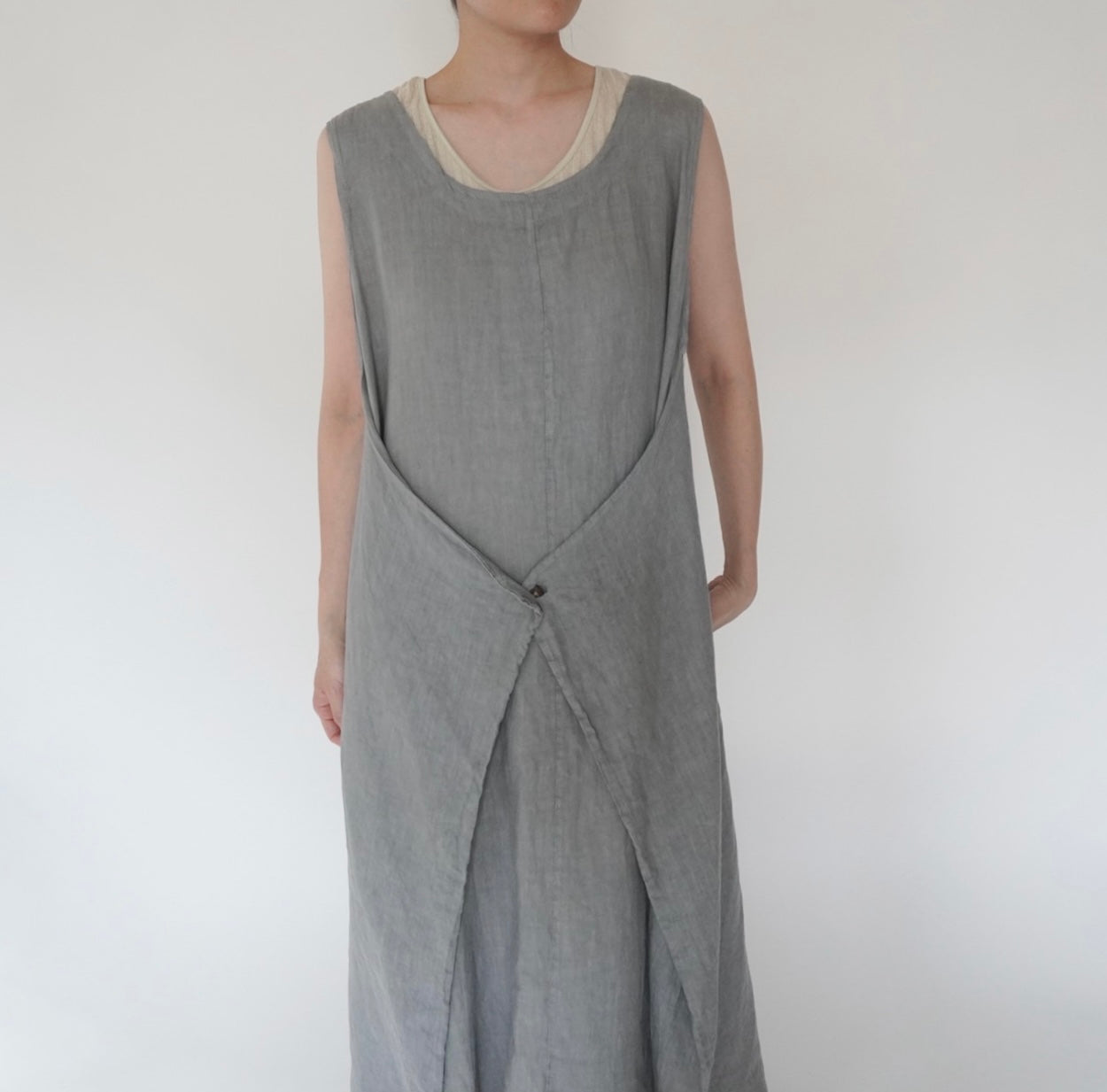 90s Linen  Maxi Dress Made in Italy