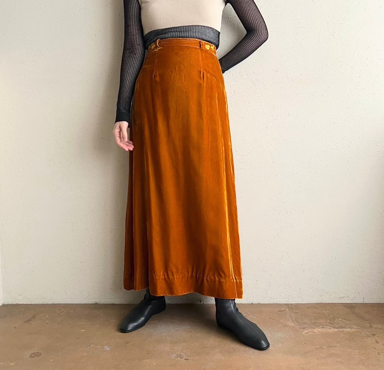 70s Velour Skirt