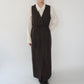 80s Sleeveless Wrap Dress
