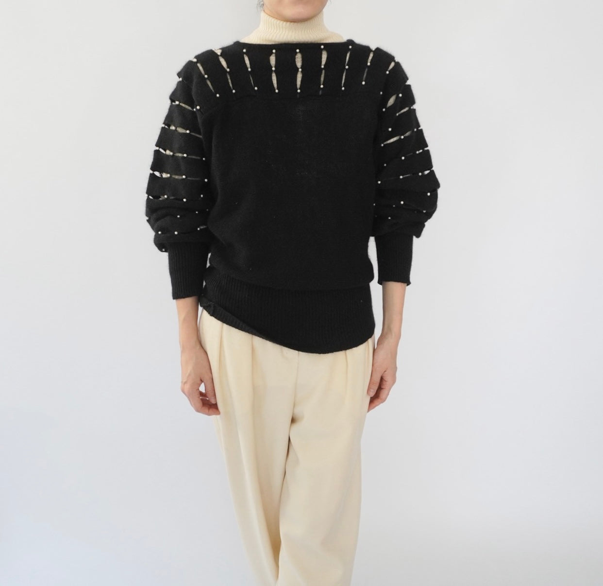 80s Design Knit Top