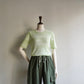 70s Green Striped Top