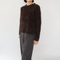 90s Brown Boa Top