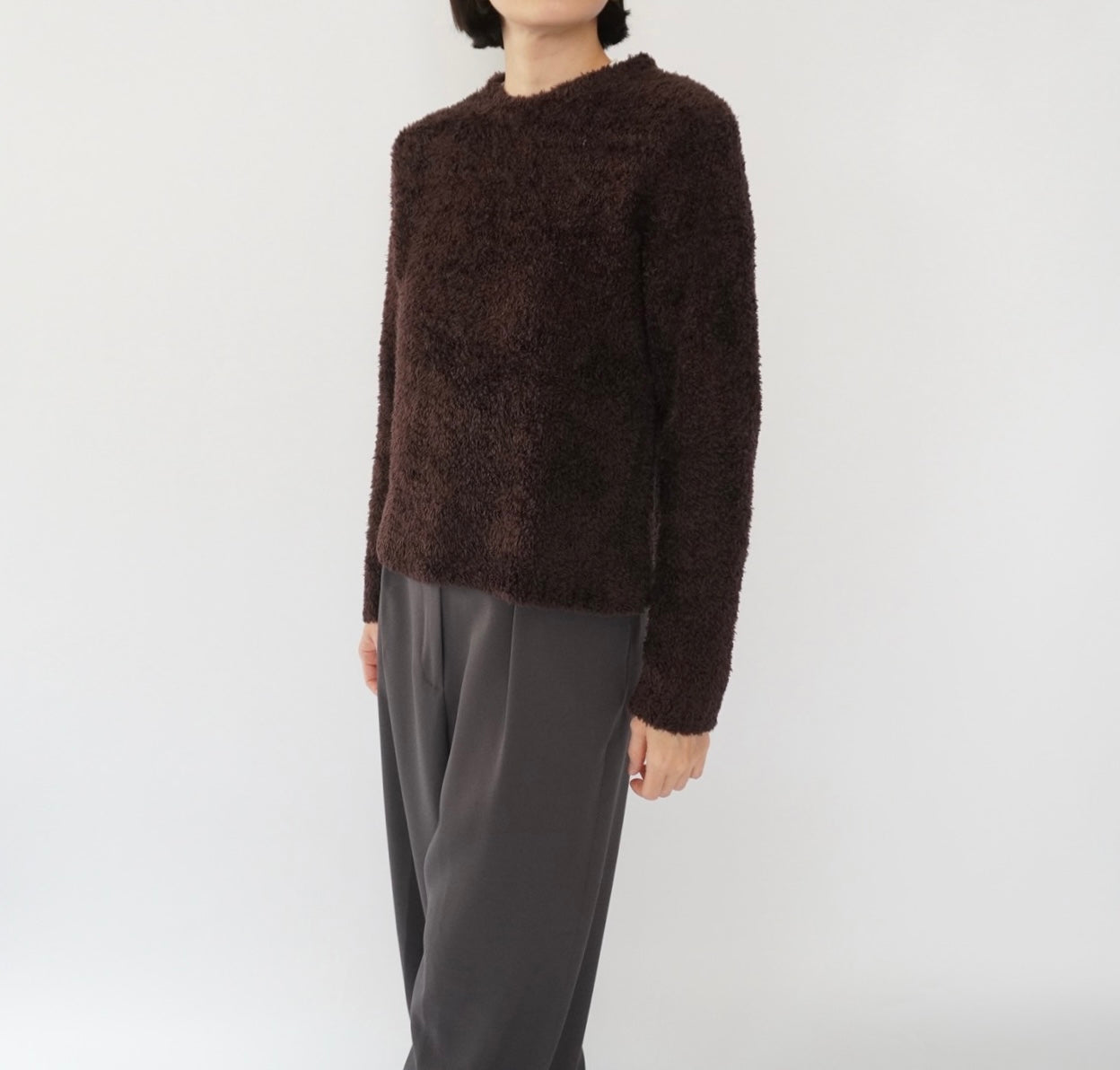 90s Brown Boa Top