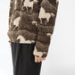 90s Horse Pattern Fleece Jacket