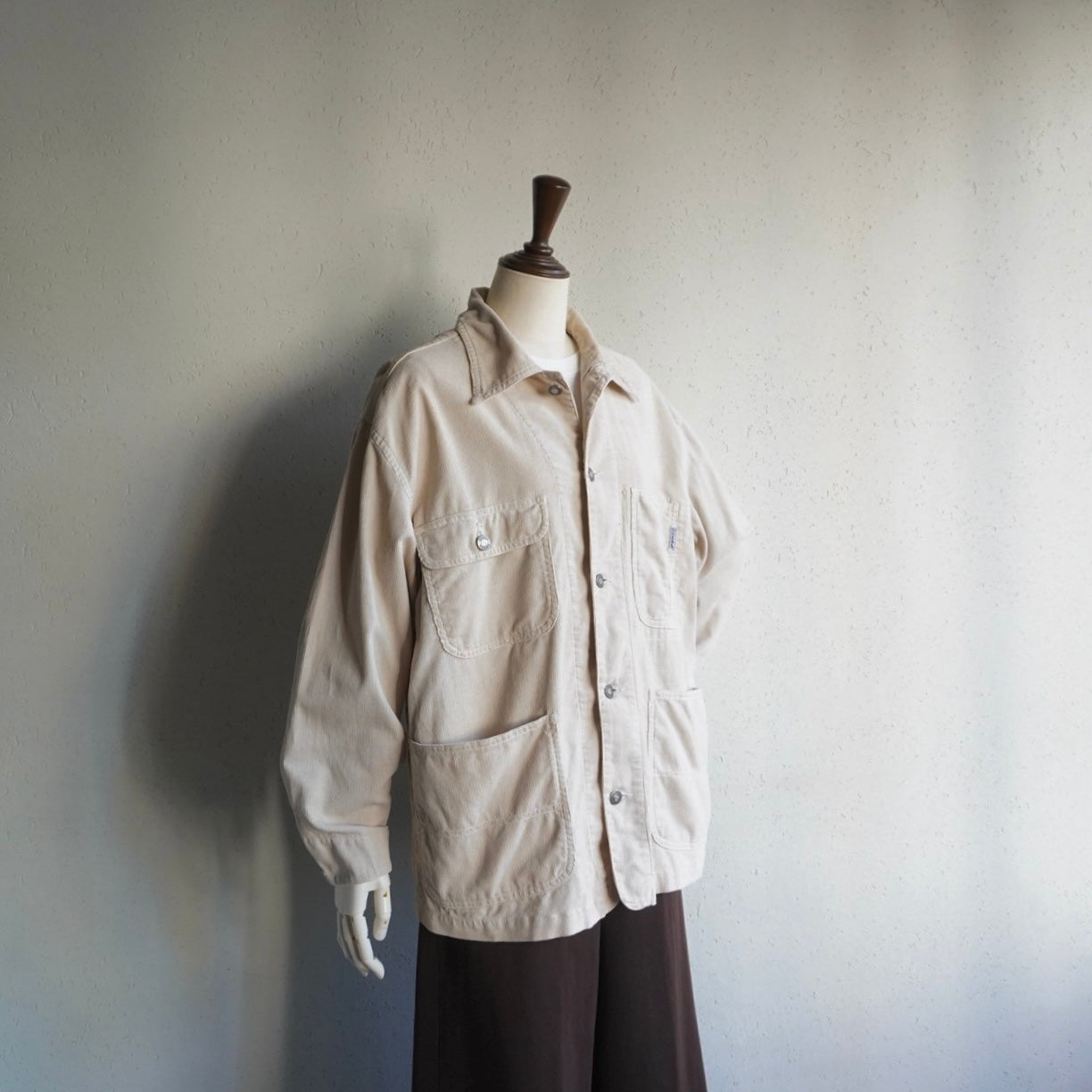 90s "GUESS " Corduroy Shirt,Jacket Made in USA